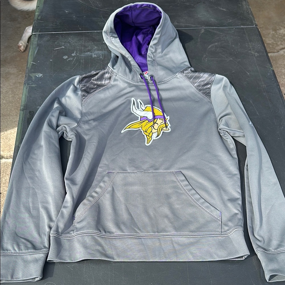 Majestic Gray and Purple Hoodie